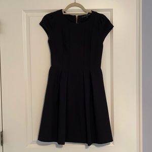 Black Gold Zipper Dress